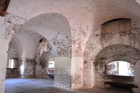 Archways at Fort Pulaski, Georgiaの写真素材