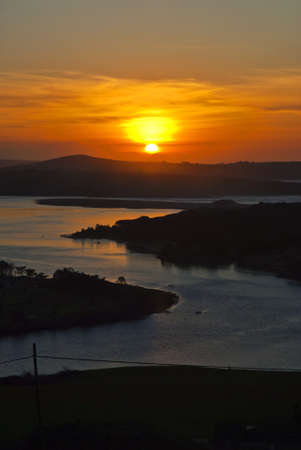 sunset in spainの写真素材