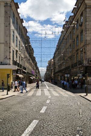 calle en lisboaのeditorial素材