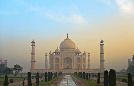 Vista del taj mahalの写真素材