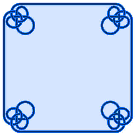 Interlaced lines frame vector design, interlaced frame for text, interlaced shape for photo frame.のイラスト素材