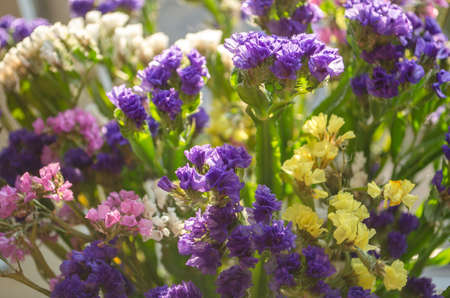 Summer flowers in the bouquet close