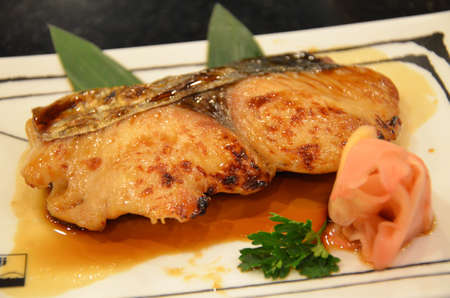 Grilled Spanish Mackerel with Sweet Saurce - Japanease Styleの写真素材