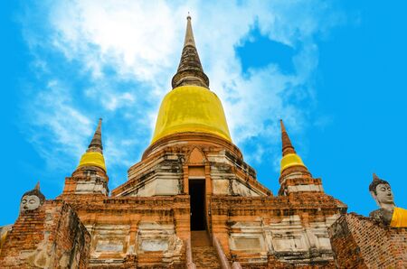 Pagoda at Wat Chaiwattanaram Temple, Ayutthaya, Thailand の写真素材