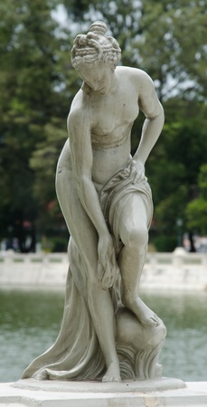 Ancient Statue of Womanの写真素材