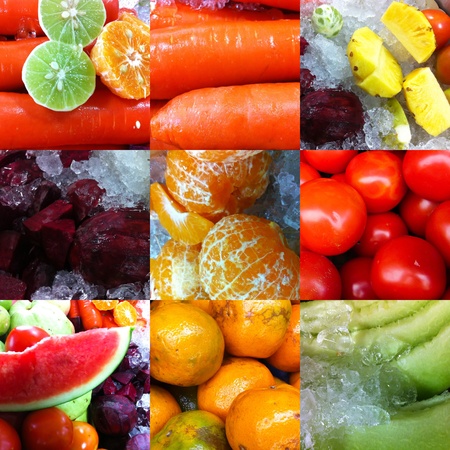 Set of Fresh Fruitの写真素材