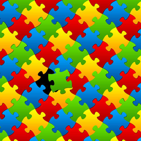 Missing Piece Puzzle for Business Concept の写真素材
