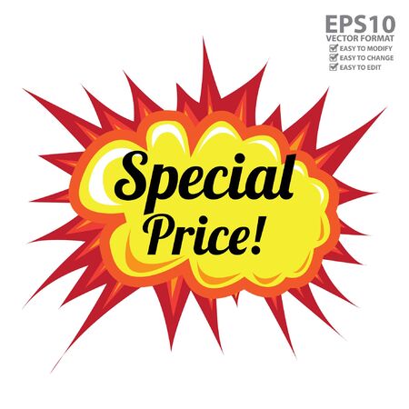 Vector : Special Price Icon or Bubble Balloon Isolated on White Backgroundのイラスト素材