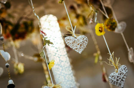 Colour Beautiful White  Hearts jewelry handmade tipsの写真素材