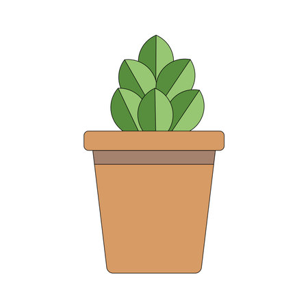 Plant in pot icon vector illustration graphic design vector illustration graphic designのイラスト素材