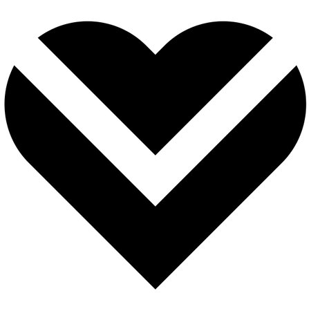 Heart vector icon. Flat black symbol. Pictogram is isolated on a white background. Designed for web and software interfaces.のイラスト素材