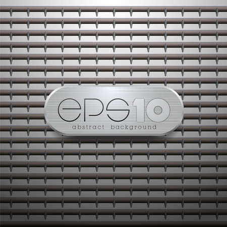 Vector illustration of a metallic background with perforationのイラスト素材