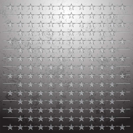  illustration of a metallic background with perforationのイラスト素材
