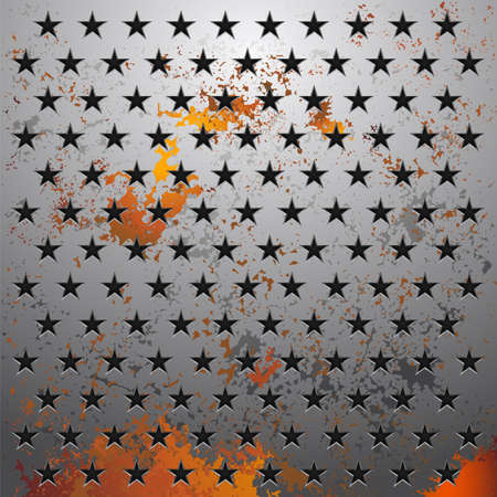  illustration of a metallic background with perforationのイラスト素材
