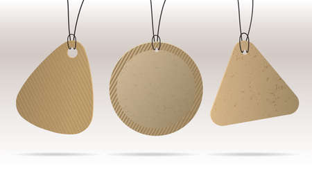 Price tags set. A collection of paper labels.のイラスト素材