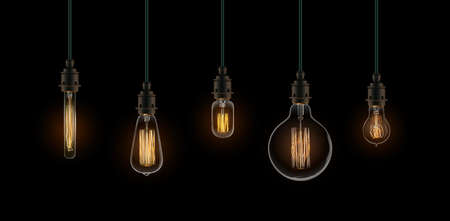 Old fashion and decorative bulb for interior design.のイラスト素材