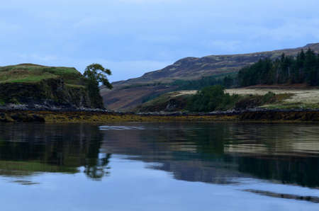 Gorgeous view of Loch Dunvegan on the Isle of Skye in Scotland.