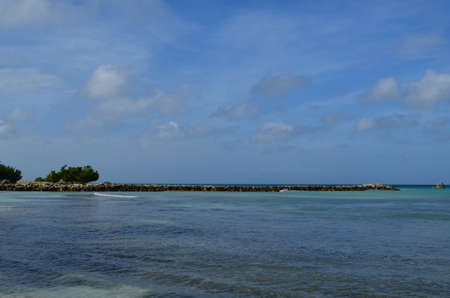 Beautiful jetty outcropping in Aruba.