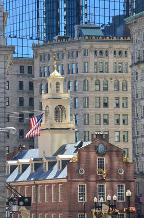 The Old State House in the City of Boston Massachusetts.の写真素材