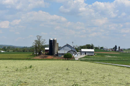 Gorgeous piece of farmland surrounded by large fields in Pennsylvania.