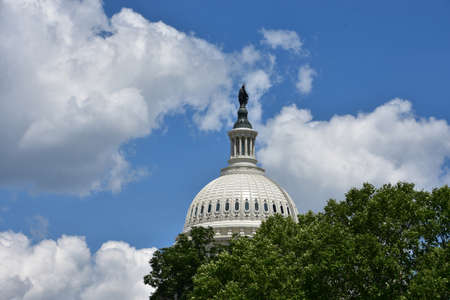Beautiful scenic view of a Capitol Building on Capitol Hill in Washington DCの写真素材