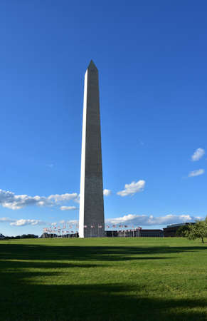 Scenic views of Washington Monument in downtown Washington DC.の写真素材