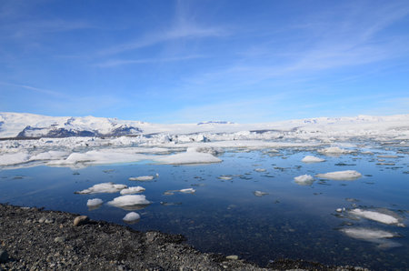 Picturesque view in the south of Iceland.