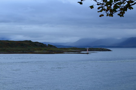 Kerrera North Spit Lighthouse in Oban Scotland.