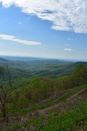 Stunning views of the Blue Ridge Parkway in Virginia.の写真素材