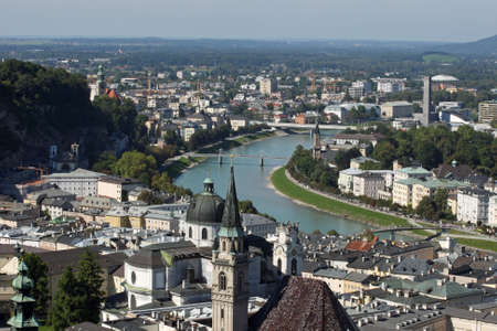 Panorama View from the Castle of Salzburg(Austria) - 12.09.2010のeditorial素材