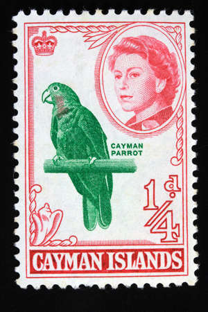 A Postage Stamp of Cayman Islandsのeditorial素材