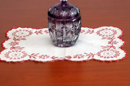 A Table Cloth(8) with vasaの写真素材