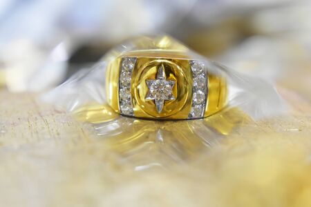 Diamond ring, luxury wedding ring, expensiveの写真素材