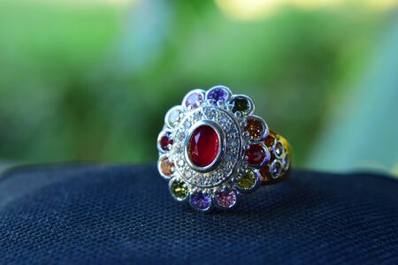 Wedding ring It is a diamond ring that is luxurious and beautiful.の写真素材