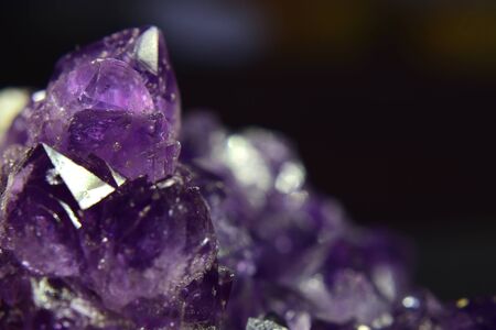 Amethyst is a beautiful colored gemstone. naturallyの写真素材