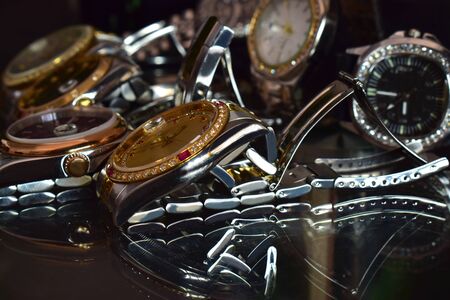 Luxury watches Placed in storesの写真素材
