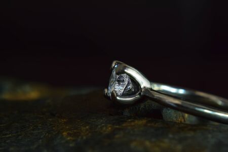 Diamond ring, luxury wedding ring, expensiveの写真素材