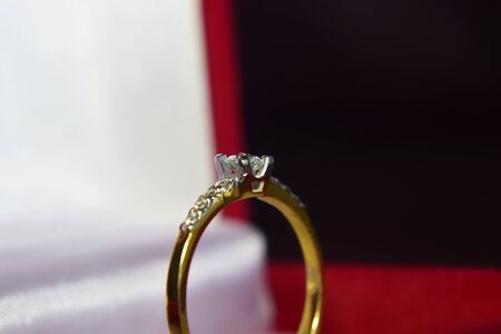 Diamond ring, luxury wedding ring, expensiveの写真素材