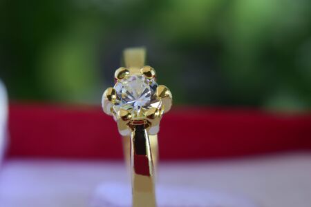 Diamond ring, luxury wedding ring, expensiveの写真素材