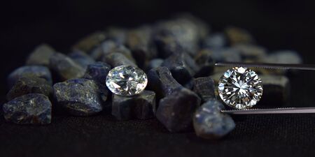 Diamonds are valuable, expensive and rare. For making jewelryの写真素材