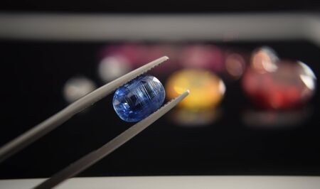 blue are valuable, expensive and rare. For making jewelryの写真素材