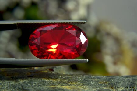 Gem and Jewelry Real ruby  Red with a rare luster, expensive for jewelry Is very popular