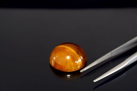 gem Is a yellow gem For making jewelryの写真素材