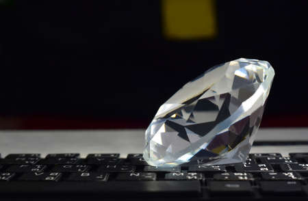 Large diamonds and letters DIAMOND on a black background.