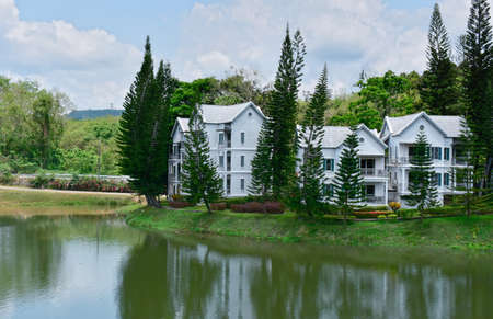 Mountains, trees and streams are naturally beautiful.のeditorial素材