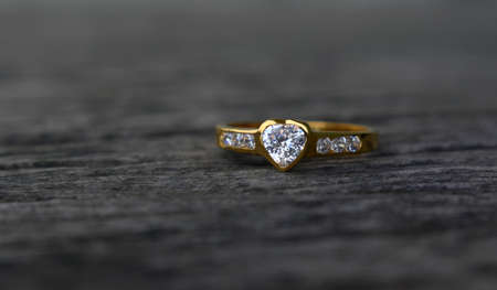 wedding ring set with diamonds as an ornament expensive luxury for people with tasteの写真素材