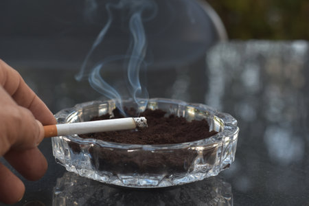 cigarette, lighter, fire, smoke, burning, smoking, candle, light,の写真素材