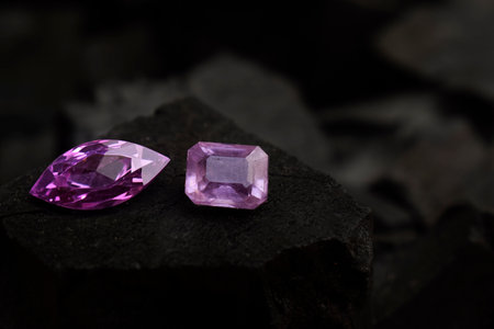 Amethyst is a beautiful colored gemstone. naturallyの素材
