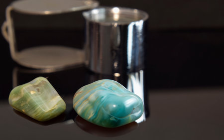 Real jade Natural sparkling green color