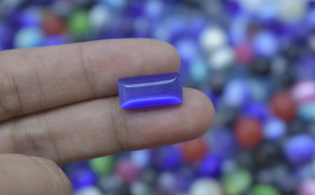 Selected gemstones for making jewelryの写真素材